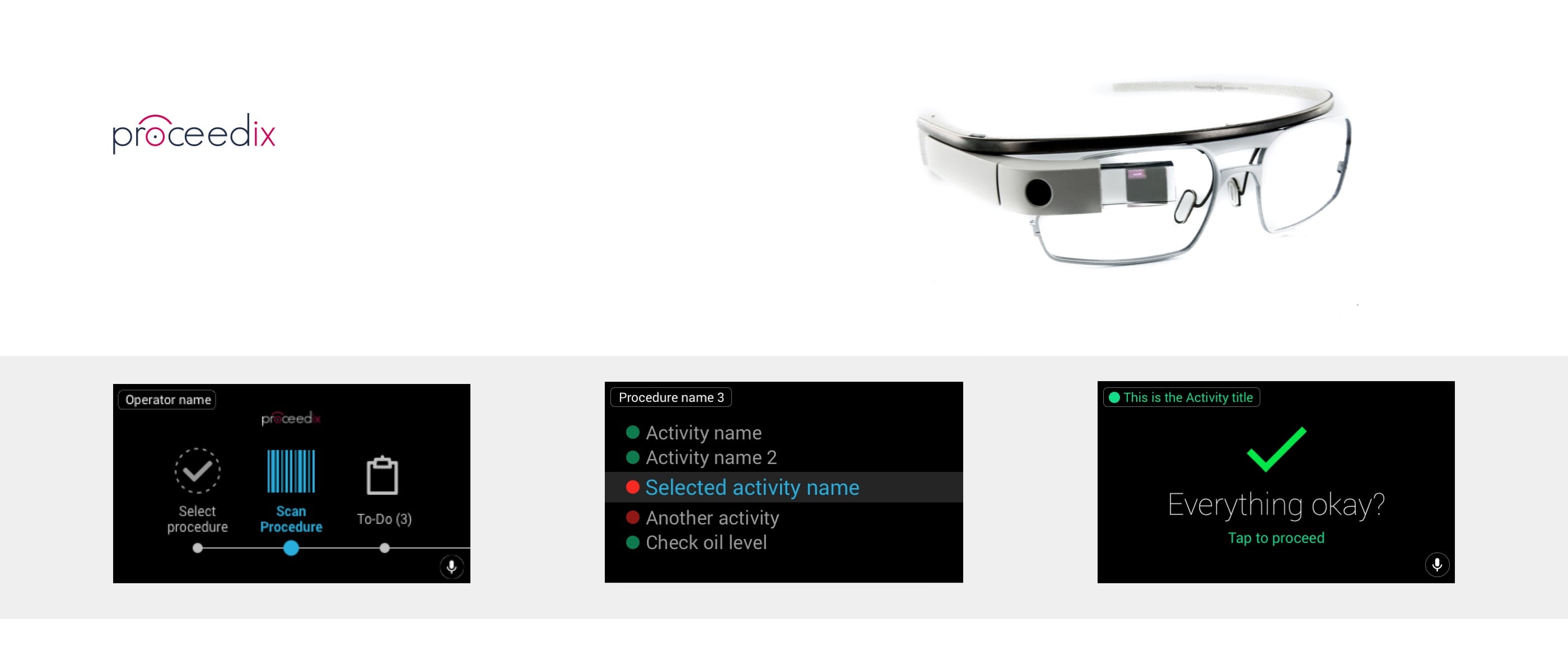 Proceedix Google Glass app